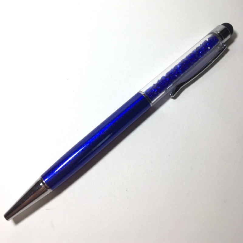 觸控筆+黑筆🔹藍色水晶