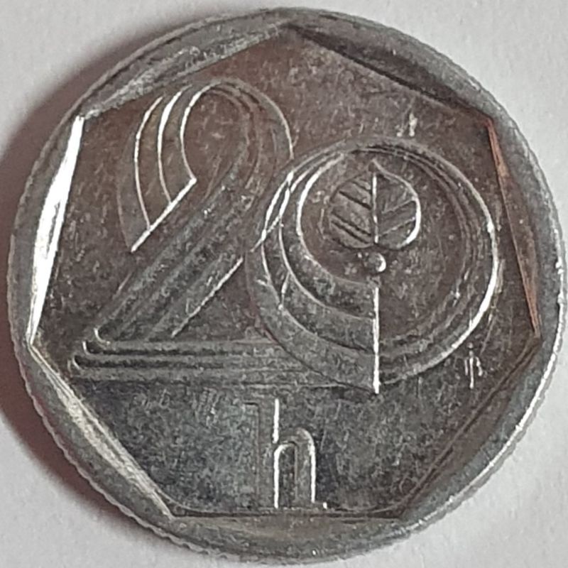 捷克 1997年 20 赫勒硬幣
