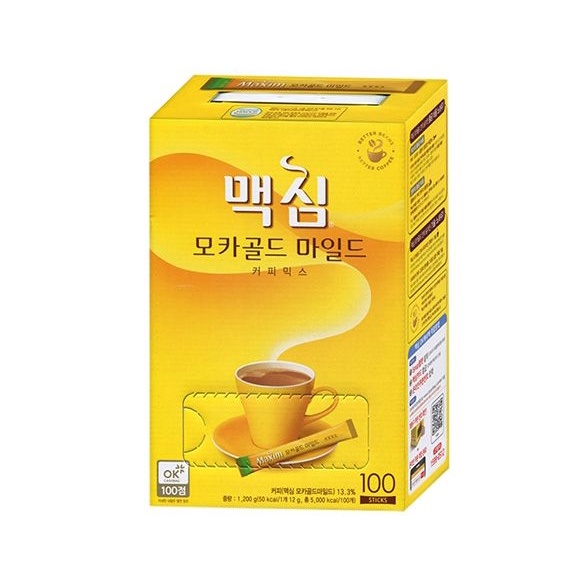 韓國DongSuh Maxim摩卡金咖啡混合即溶咖啡100入