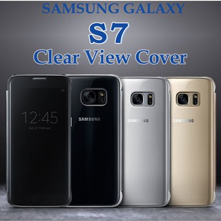 賠本出清【東訊公司貨-全透視感應皮套】三星 Samsung Galaxy S7 G930FD 原廠皮套/智能保護套/側掀
