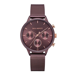 PAUL HEWITT德國船錨造型品牌手錶 | EVERPULSE 前衛時尚三眼多功能女錶 - 紫