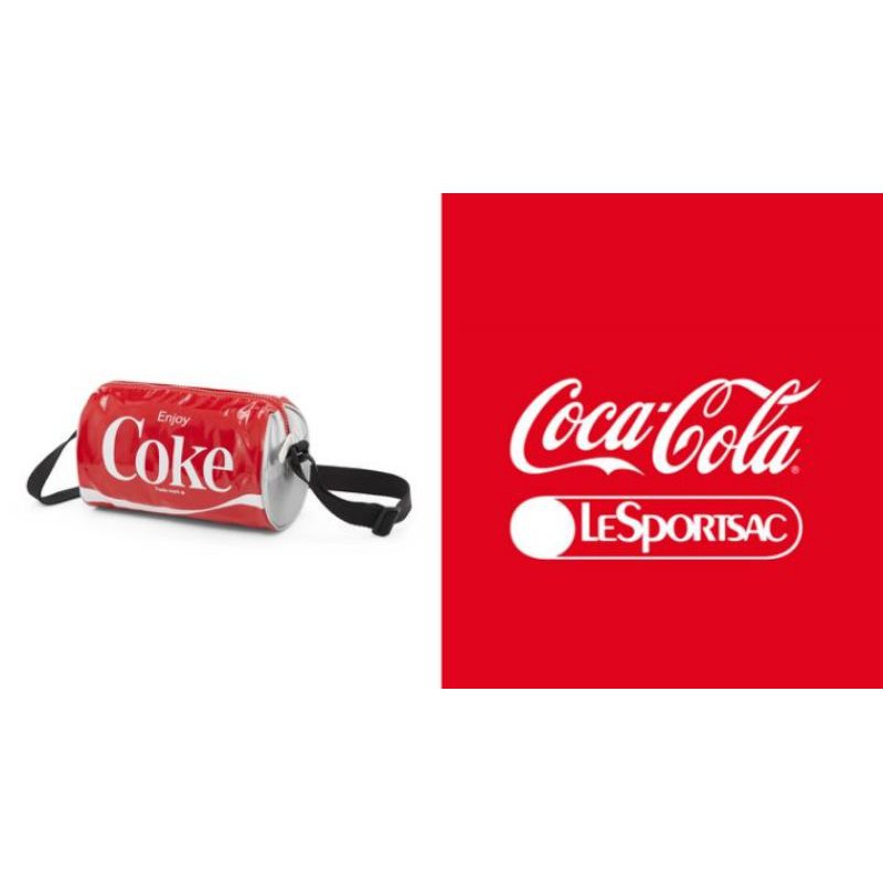 《LeSportsac × Coca Cola》可口可樂 × 力士保 限量聯名可樂鋁罐側背手提包 全新正版商品 限量現貨