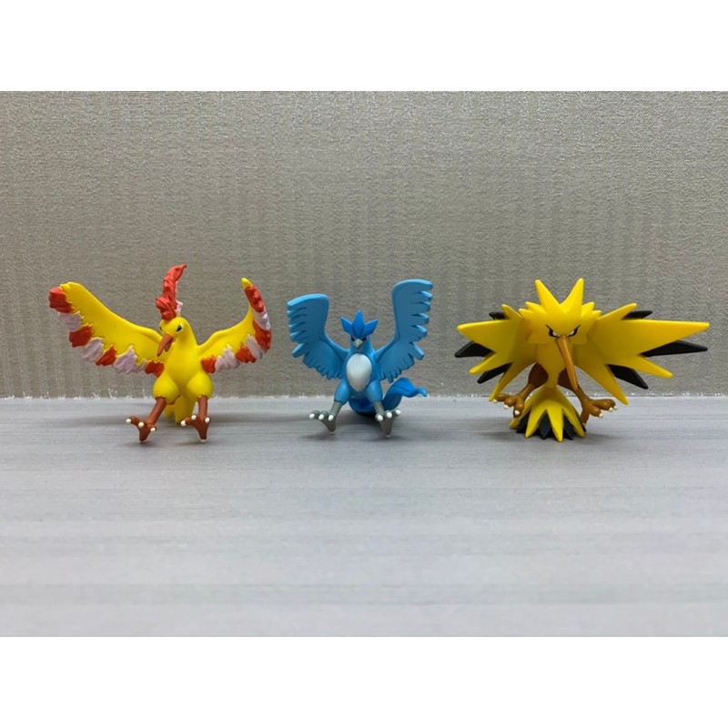 二手Pokemon Go神奇寶貝TOMY正版 日版 急凍鳥 火焰鳥 閃電鳥 三隻一套組