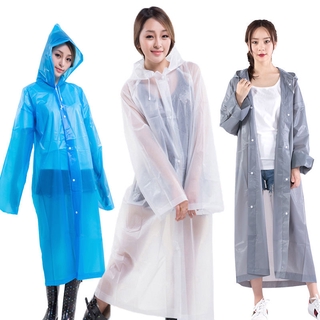 可重複使用透明長款雨衣男女通用防水戶外外套便攜騎行徒步雨具連體外套