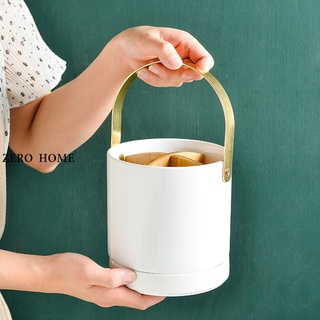 ZERO HOME陶瓷筷子筒筷子簍瀝水防黴創意北歐廚房家用分隔刀叉勺餐具收納盒#超取請聊聊我#預購