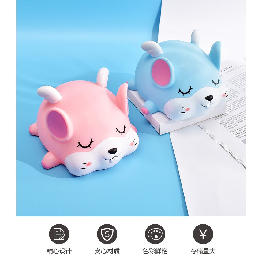 大尺寸 可愛 老鼠 存錢罐  睡夢天使 卡通存錢筒 存錢 萌鼠 招財鼠 存錢 辦公室 生日禮