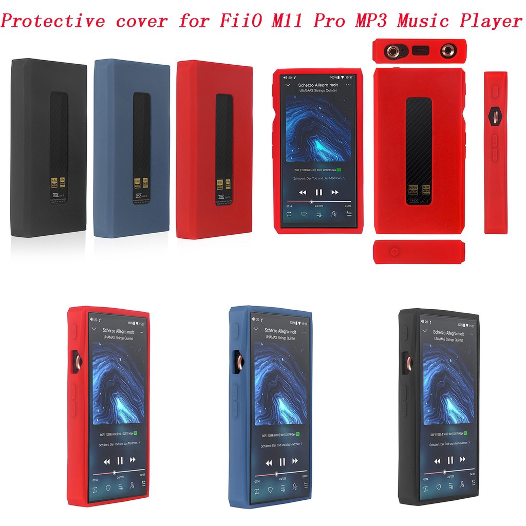 適用於FiiO M11 Pro MP3音樂播放器配件的矽膠保護套外殼皮膚