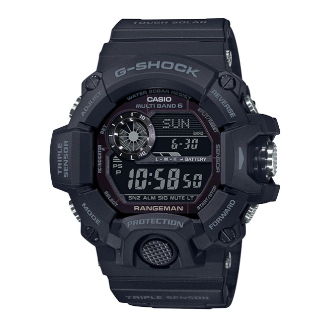 【聊聊甜甜價】CASIO G-SHOCK GW-9400-1B 霧黑太陽能電波錶 (黑)