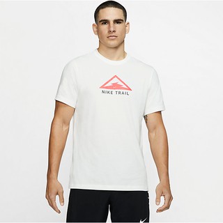 Nike 耐吉 短袖 白色 休閒上衣 T恤trail 圓領上衣字母圖案上衣 CT3858-100
