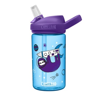 《贈防塵蓋~》美國 CAMELBAK 400ml eddy+ 兒童吸管運動水瓶RENEW 太空樹獺