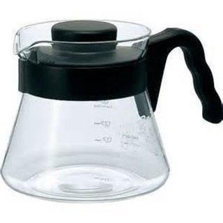 【沐湛伍零貳】日本製HARIO V-60 (VCS-01B) 微波耐熱玻璃壺 450cc 咖啡壺 花茶壺 黑