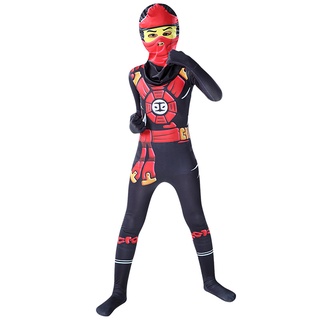 新款連體cosplay 忍者衣服派對造型服 萬聖節兒童表演服裝 qjq5