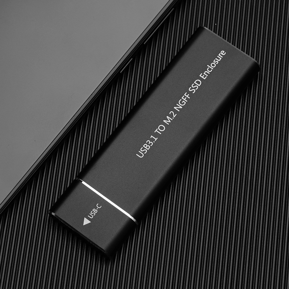 Rondaful USB 3.1 Type-C 轉 M.2 NGFF SSD 外殼硬盤驅動器磁盤盒 6Gbps 外殼,適