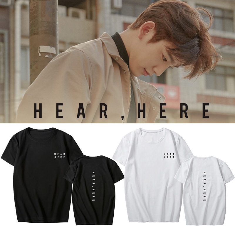 Got7樸珍榮jinyoung周邊hear Here應援打歌服同款短袖t恤男女裝 蝦皮購物