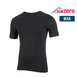 SUBZERO 英國 男款 短袖排汗衣 英國製造原裝進口 合身版型 防曬 保暖 排汗 SZF1P-010S-BK