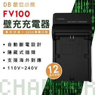 【數位小熊】ROWA FOR SONY NP-FV100 壁充 充電器 HDR-CX150E/CX170/CX350