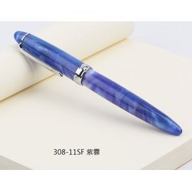 ☆艾力客生活工坊☆N-045 中國鋼筆論壇Penbbs 308 刀鋒改良版 旋轉吸墨 藝術鋼筆（0.5F）16色-紫雲