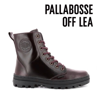 DY• PALLADIUM PALLABOSSE OFF LEA 靴子 酒紅 皮革 法式 女鞋 95527-636