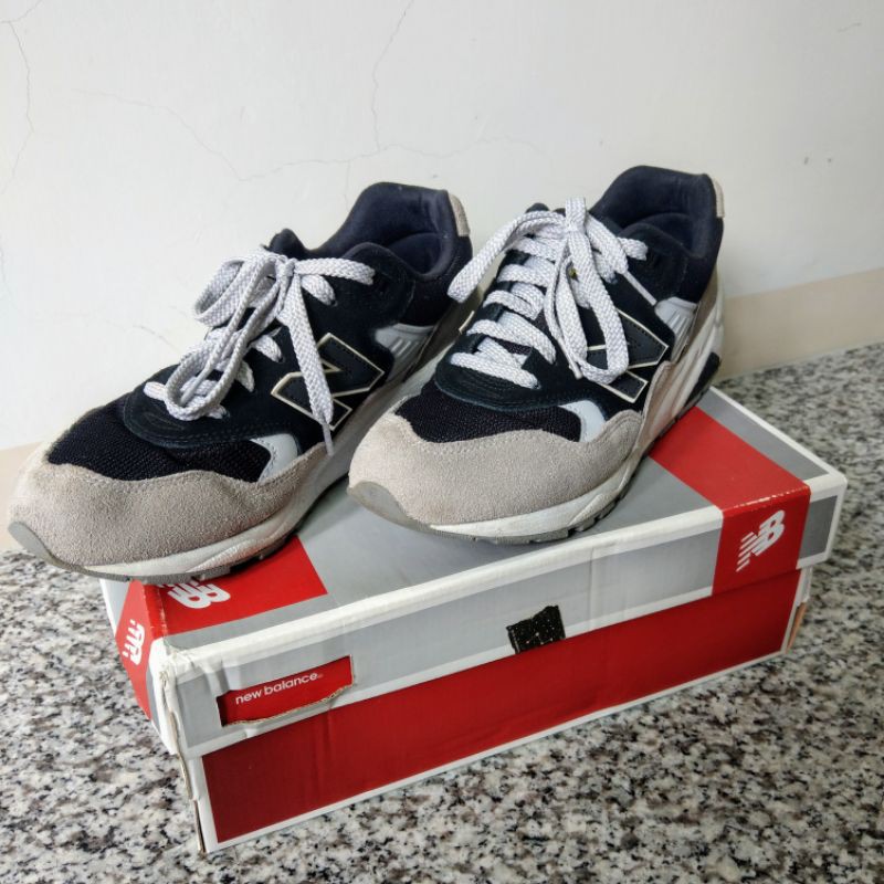 二手 New Balance 580 復古鞋 球鞋 休閒鞋 MRT580LF-D 25.5cm 中性 黑色 灰色