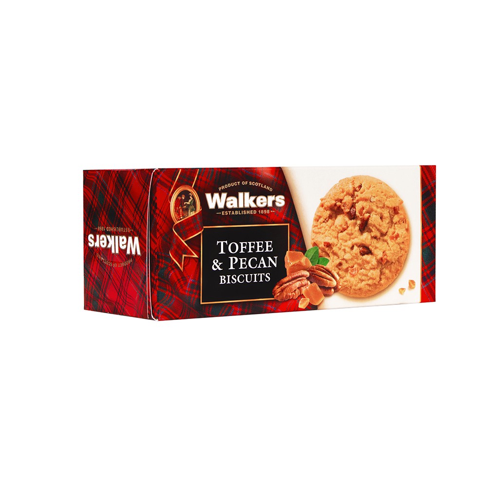 英國《Walkers》蘇格蘭皇家太妃胡桃餅乾150g(新包裝)
