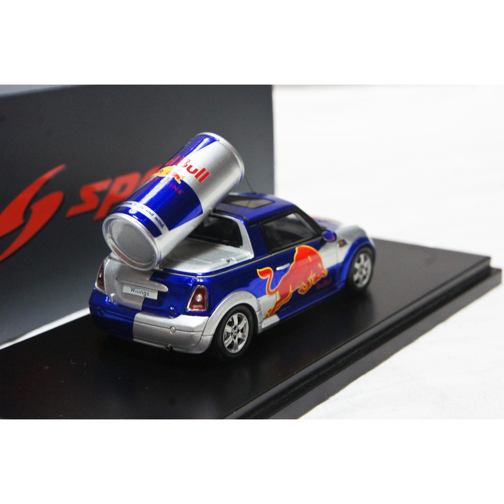 現貨特價 1 43 Spark Red Bull Mini 08 紅牛迷你 樹脂車 蝦皮購物