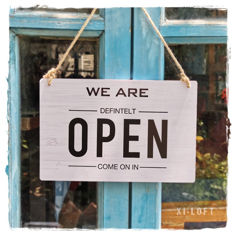 營業牌歡迎光臨open Closed Welcome 雙面pvc門牌裝飾掛牌指示牌店面餐廳咖啡廳服飾店民宿 蝦皮購物