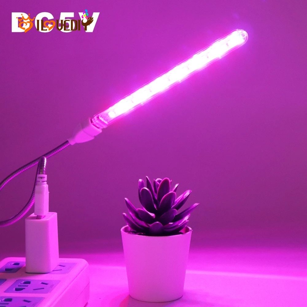 5v LED 便攜式植物生長燈 / 全光譜紅色和藍色多肉植物燈 / 室內 USB 植物燈, 用於植物花卉幼苗溫室