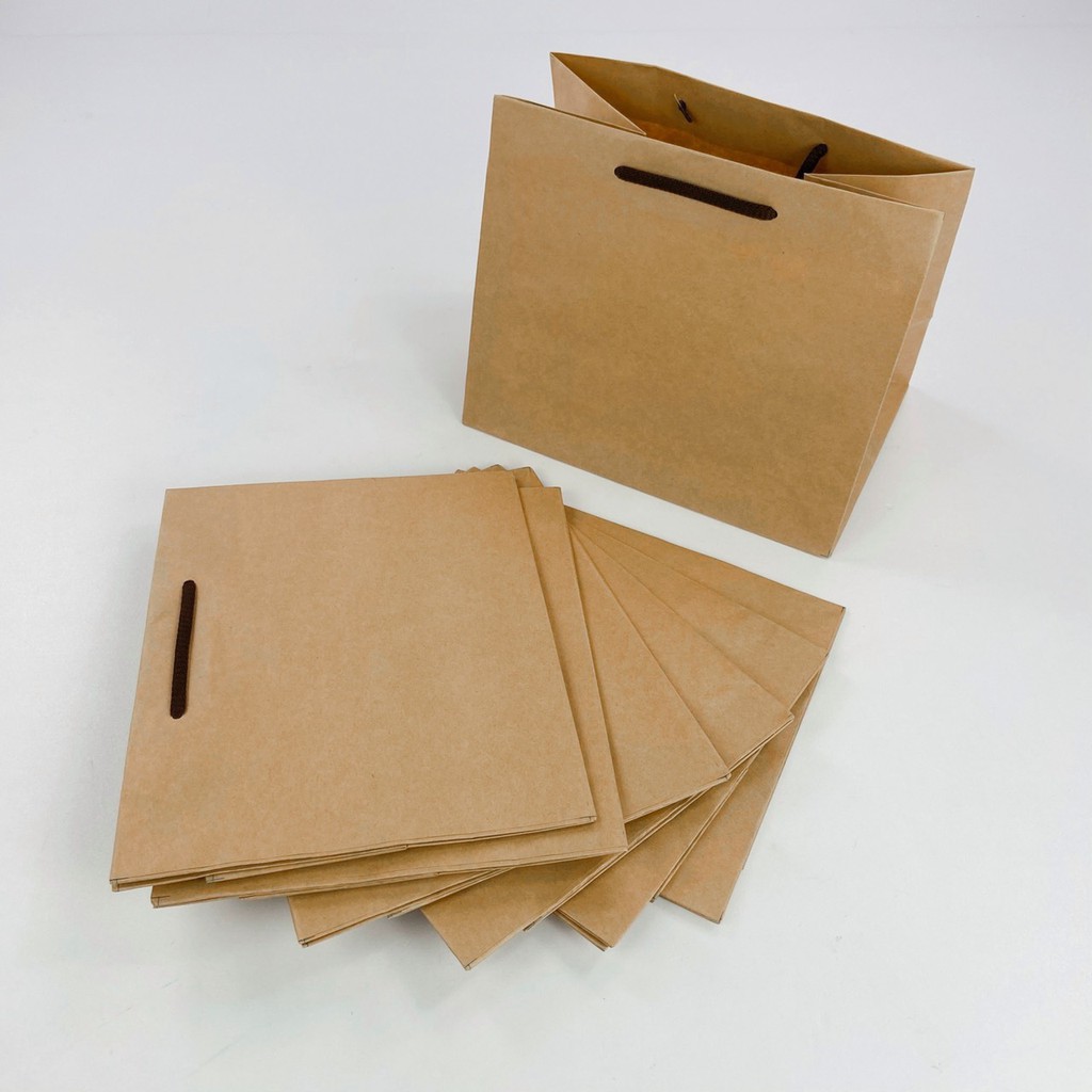 現貨出清 小3K 牛皮紙袋 手提紙袋 素色牛皮紙袋10入 【紙袋印刷設計】只有一組 圓廣創意印刷