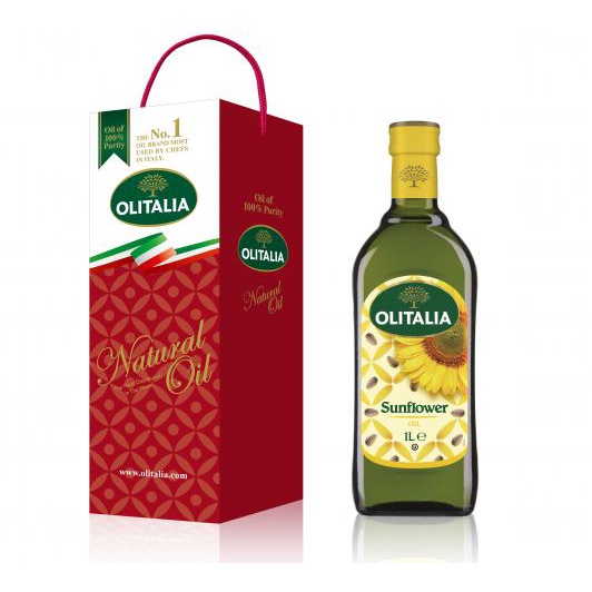 【奧利塔】頂級葵花油 (1L/禮盒裝)【丹爸】食用油伴手禮 Olitalia