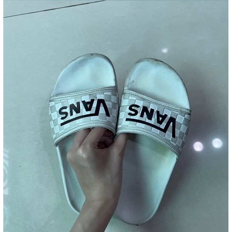 vans  白色拖鞋