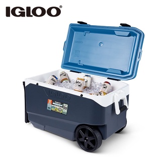 冰桶 保溫箱 冷藏箱 IGLOO易酷樂85L拉桿保溫箱海釣箱戶外車載冰箱便攜冰桶冰塊冷藏箱