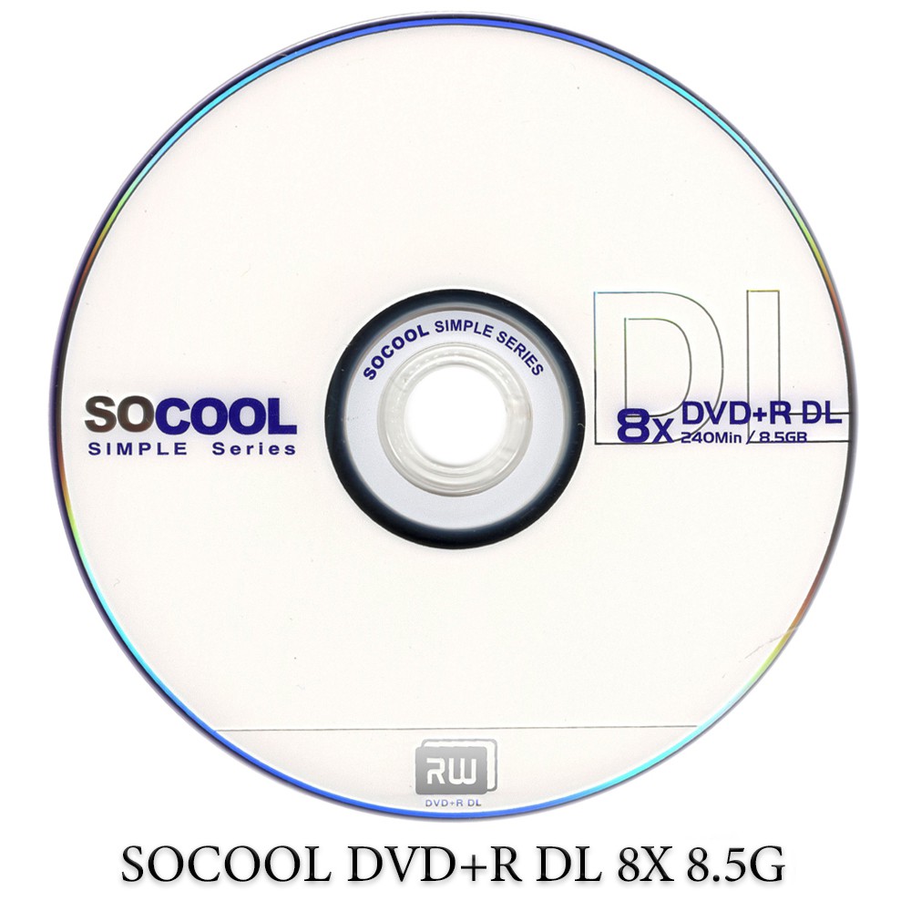 SOCOOL DVD+R 8X DL D9 可燒錄空白光碟 台灣第一大廠製造 蝦皮購物