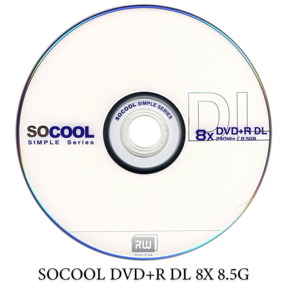 XBOX，WII遊戲片專用 ㊕㊝ SOCOOL DVD+R 8X DL 8.5G D9 可燒錄空白光碟