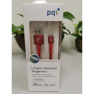 PQI 好市多 編織線 USB A to Lightning 數據線 180公分