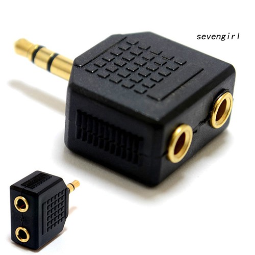 【SG】3.5mm 1 對 2 雙耳機耳機 Y 分配器電纜線適配器插孔插頭