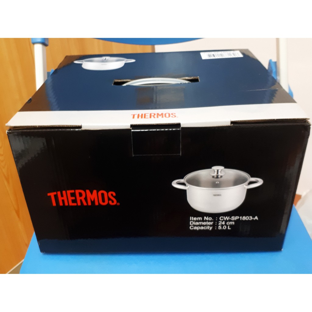 膳魔師 THERMOS 不鏽鋼雙耳湯鍋