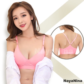 【台灣現貨 24H】★Naya Nina率性自在美背無鋼圈運動BRA內衣M~XXL(粉)【CanBuy】