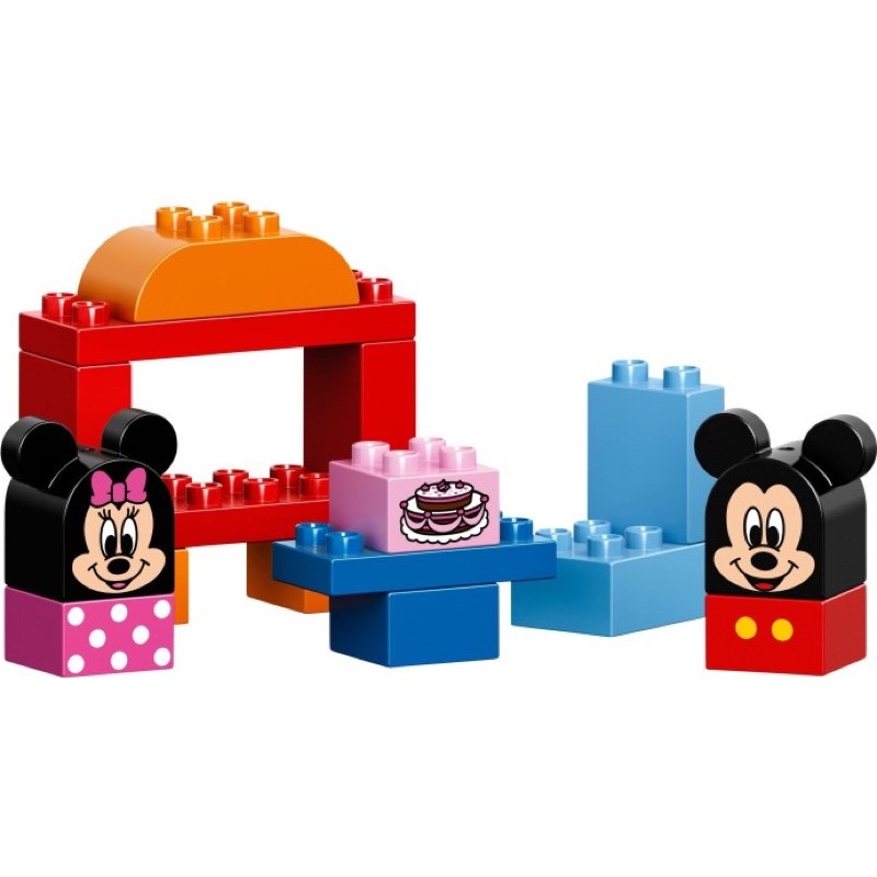 LEGO樂高得寶duplo10579clubhouse Café米奇米妮俱樂部咖啡店附故事書二手大顆粒幼兒童積木組合玩具
