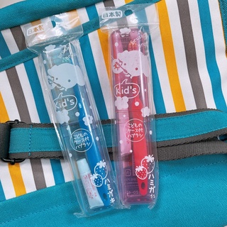 日本製 旅行 兒童 牙刷牙膏組 旅行組 外帶用 牙刷組