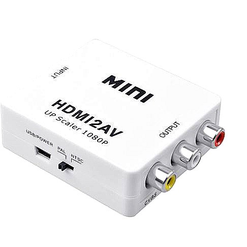 HDMI轉AV 轉接盒 1080P音頻視頻適配器 anycast端子 HDMI2AV轉換器 轉換器 附發票+台灣出貨