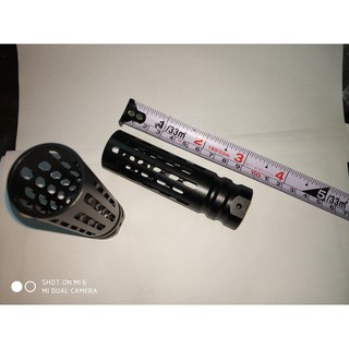 BIGLP~非nerf原廠配件~精工全金屬火帽~燈籠罩長火帽~適用19MM內管全金屬防火帽10cm長~黑色~全新散裝