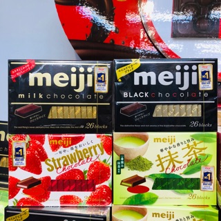 ‼️超特價‼️ 日本🇯🇵 明治 Meiji 牛奶巧克力 抹茶巧克力 草莓巧克力 代可可脂黑巧克力 每盒120公克 情人節