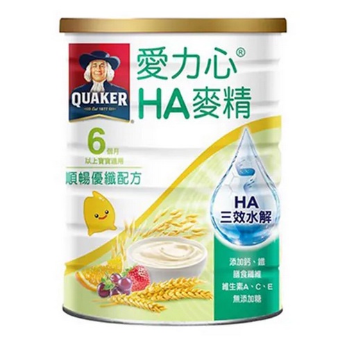 桂格 愛力心 罐裝 HA順暢麥精 700g 米麥精任三瓶贈彩色小刺蝟按壓組玩具乙組