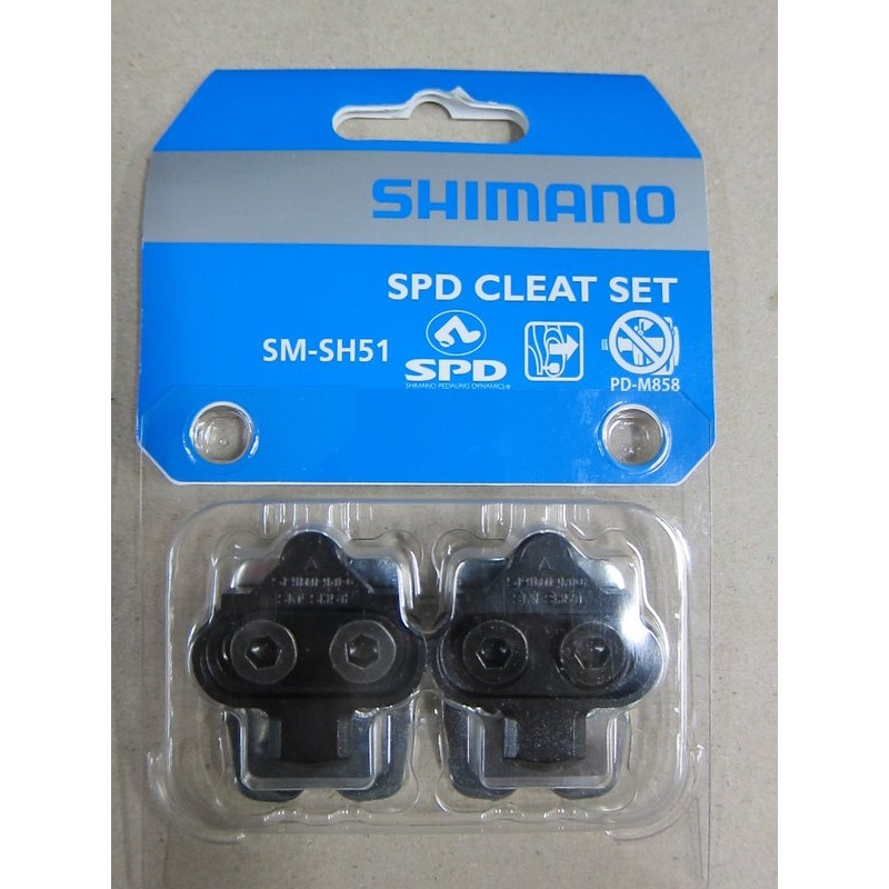 『時尚單車』SHIMANO SM-SH51 SH51 單向脫卡 含固定底板 SPD鞋底扣片 登山車