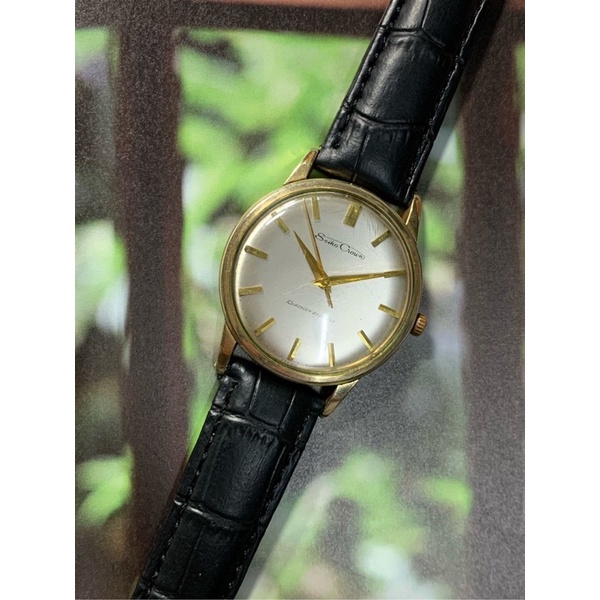 古董錶 復古老錶 Vintage SEIKO crown J14040精工GS KS前身錶款21石 手上鍊機械錶 包金