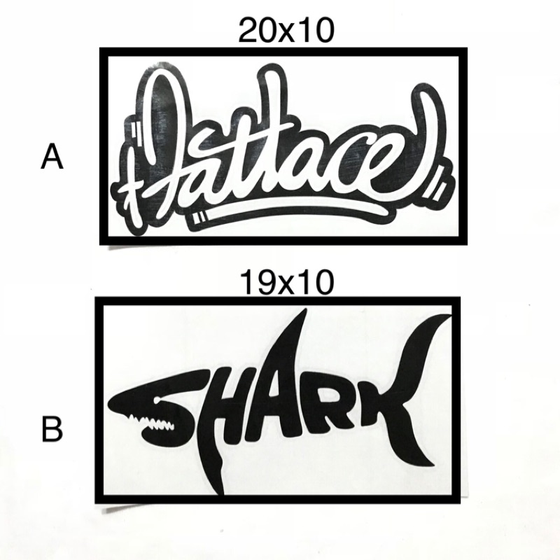 全新 現貨SHARK鯊魚汽車貼紙車窗貼紙gogoro機車汽車遮痕貼 塗鴉連字fatlace汽車貼紙 自黏貼紙DIY玻璃貼