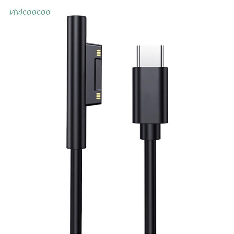 適用於 Surface Pro 7/6/54/3 筆記本電腦的 VIVI USB C 電源充電器適配器充電線