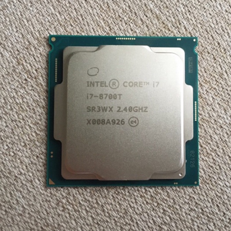 全新散裝 正式版Intel i7 8700T, 不含風扇