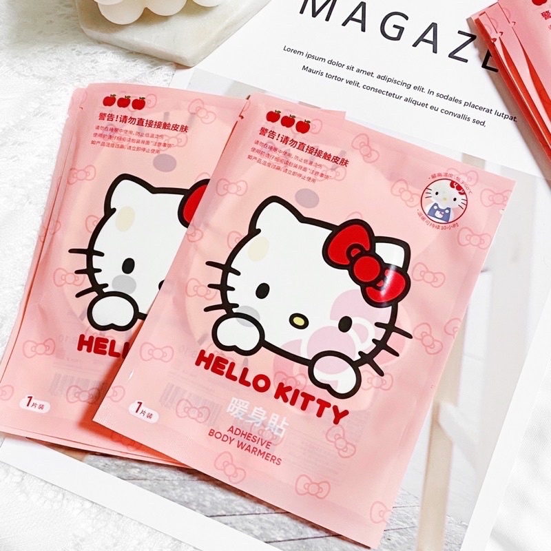 🎀 SANRIO 三麗鷗 ｜ MINISO 名創優品聯名 HELLO KITTY 貼片式暖暖包 / 暖身貼 / 發熱貼