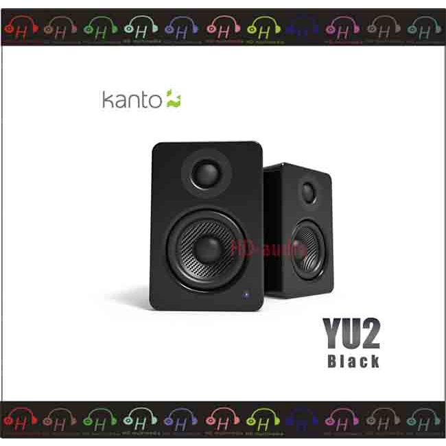 現貨弘達影音多媒體 Kanto 加拿大 YU2 立體聲喇叭3.5mm立體聲/USB輸入/內附變壓器/可接重低音喇叭黑色